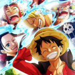 Luffy and Strawhats Pirates One Piece Poster