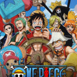 Luffy and the crew on the helm One piece Poster