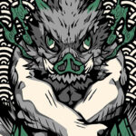 Inosuke Hashibira Kimetsu no Yaiba Poster