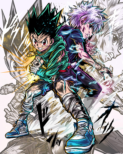 Gon and Killua Hunter x Hunter Comic Poster