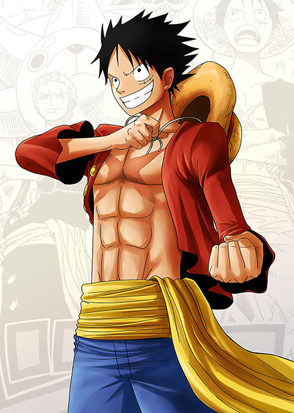 Luffy the King of Pirate One Piece Poster