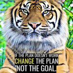 Make New Plans animal motivational Poster