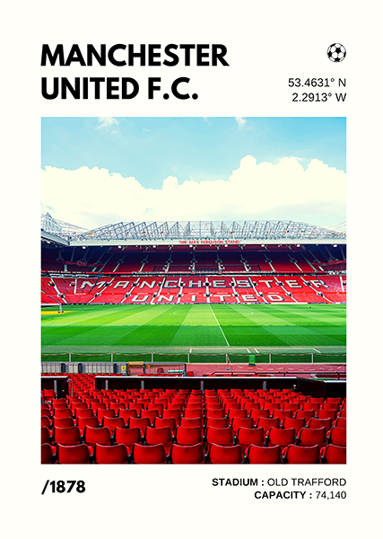 Manchester United FC Stadium Poster