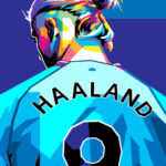 Erling Braut Haaland Popart Poster