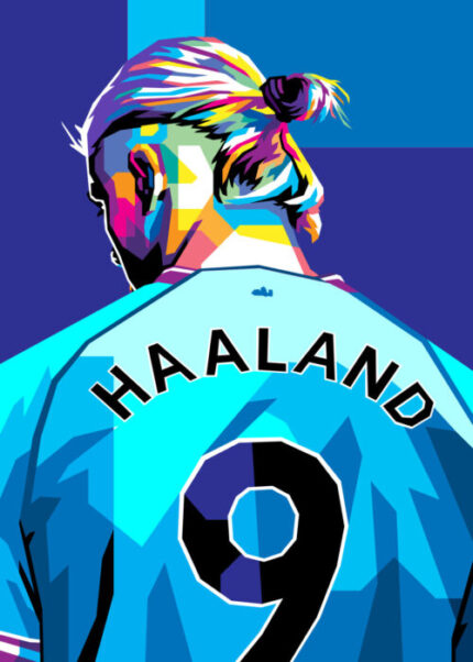 Erling Braut Haaland Popart Poster