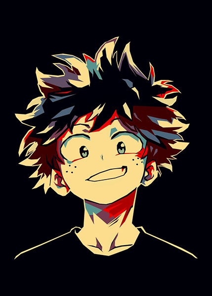 Midoriya My Hero Academia Japanese anime Poster