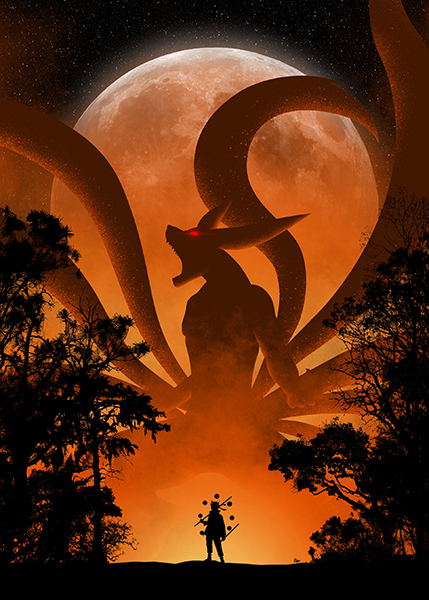 Minimalist Naruto anime Poster