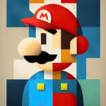 Minimalistic Super Mario Poster