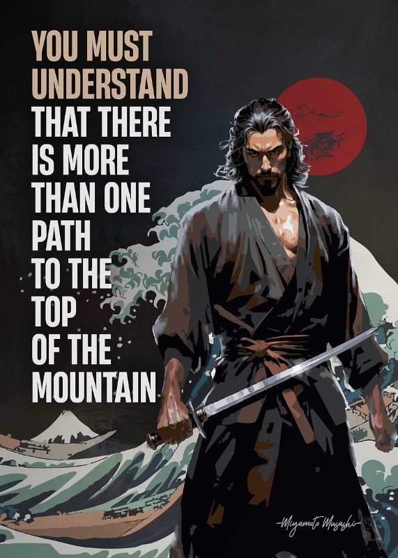 Miyamoto Musashi Quote Poster