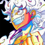 Monkey D Luffy Gear 5 One Piece Pop art Poster