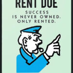 Monopoly - Rent Due Poster