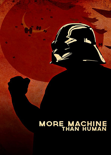 More machine than Human Darth Vader Star Wars Poster