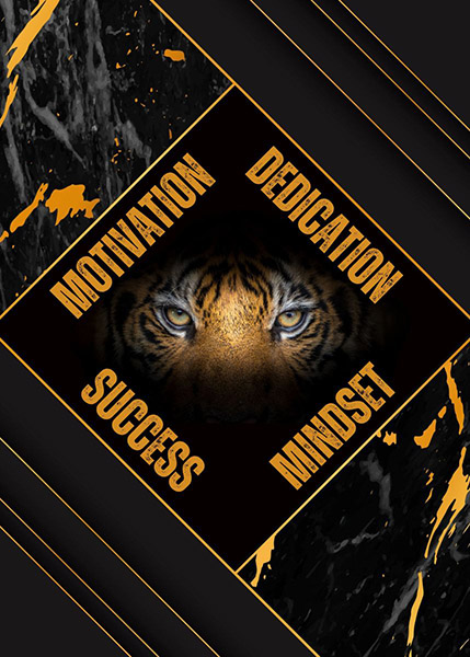 Motivation Dedication Success Mindset animal motivational Poster