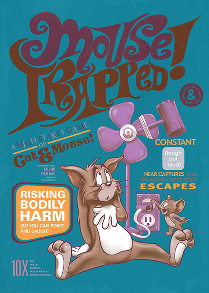 Mouse trapped Tom and Jerry Poster