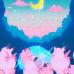 Mt Moon Kirby Pop Pastel Poster