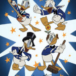 Multi Donald Stars Poster