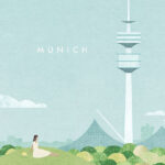 Munich Germany Minimalist Travel Poster