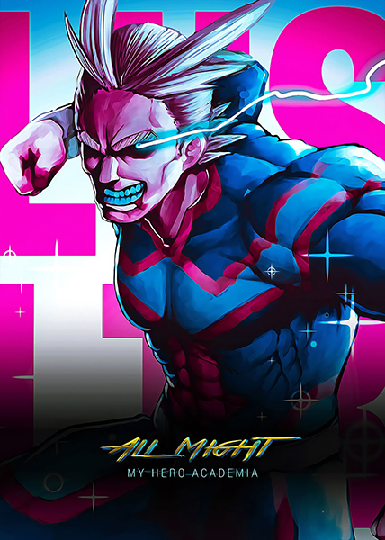 My Hero Academia All Might anime Poster
