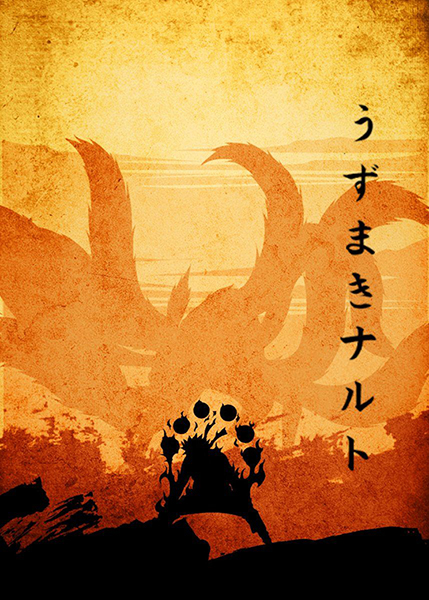 Naruto Shippuden Minimalist anime Poster