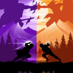 Naruto vs Sasuke Naruto Shippuden Poster