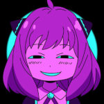 Neon Anya Forger Poster