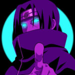 Neon Itachi Uchiha Naruto Poster