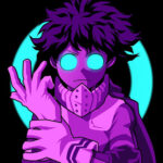 Neon Izuku Midoriya My Hero Academia Poster