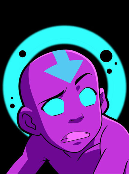 Neon Aang the Last Airbender Poster