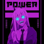 Neon Power 2 Chainsaw man Poster