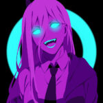 Neon Power Chainsaw man Poster