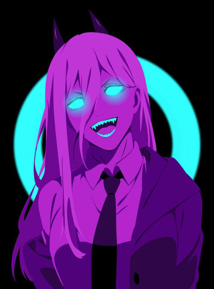 Neon Power Chainsaw man Poster