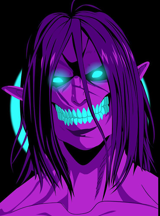 Neon Shubi no Kyojin Titan Poster