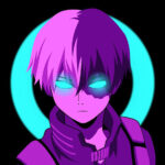 Neon Todokiri shoto My Hero Academia Poster