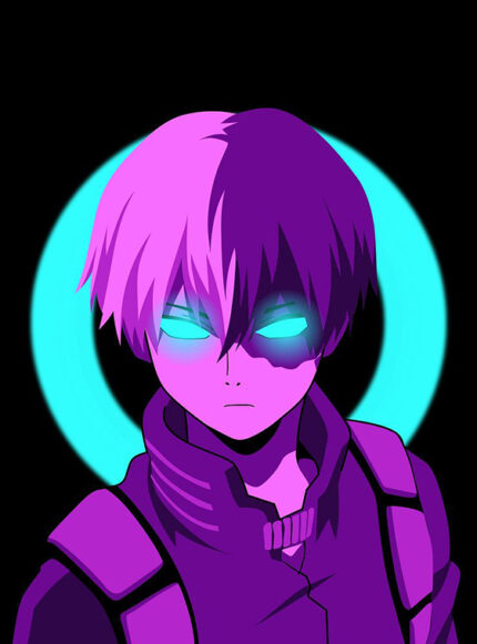 Neon Todokiri shoto My Hero Academia Poster