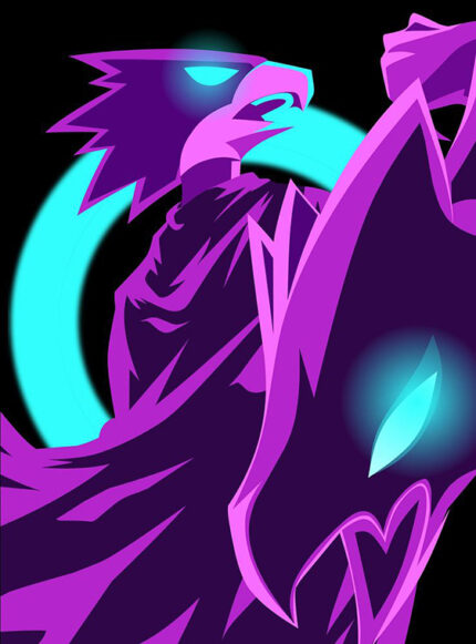 Neon Tokoyami MHA Poster