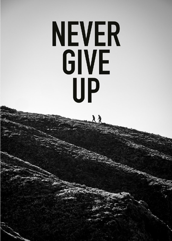 Never Give Up Poster