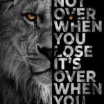 Never think of quitting animal motivational Poster