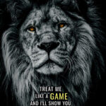 Never treat me like a game animal motivational Poster