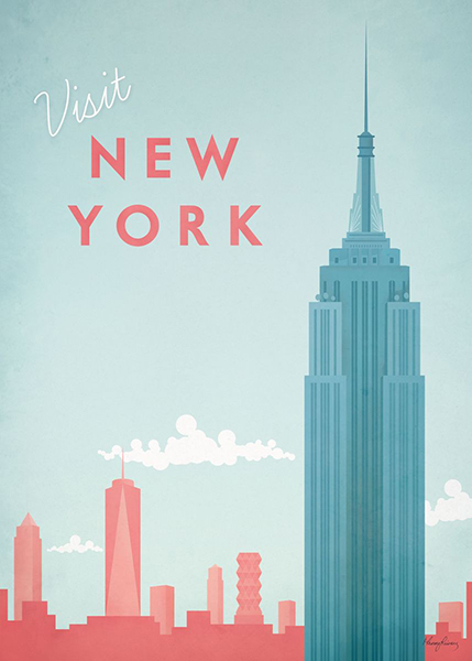 New York United States of America Minimalist Travel Poster