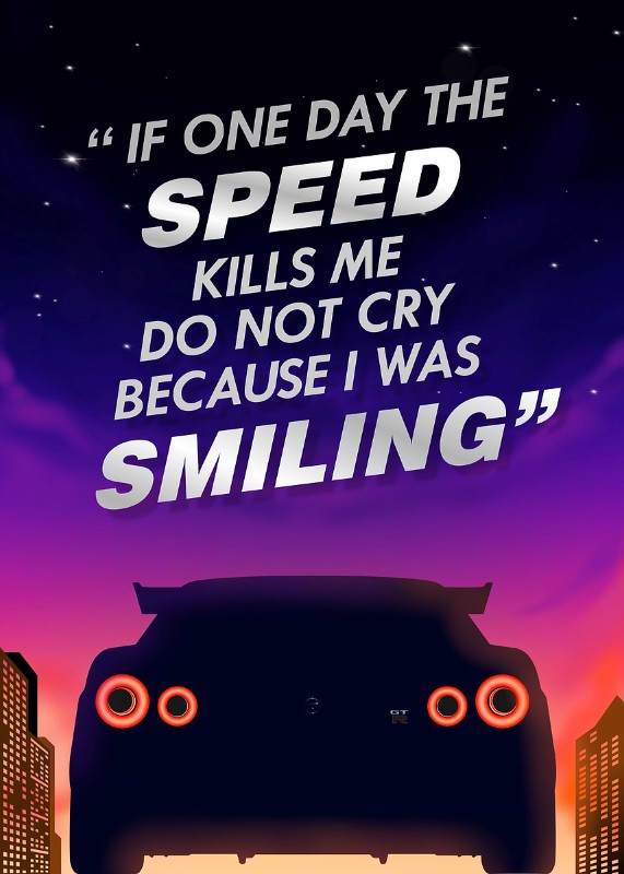 Nissan Skyline Gtr Quote Poster