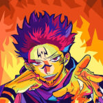 Sukuna JJK Pop art Poster