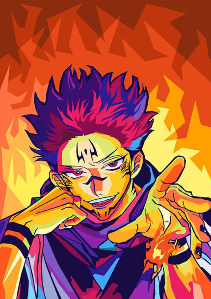 Sukuna JJK Pop art Poster