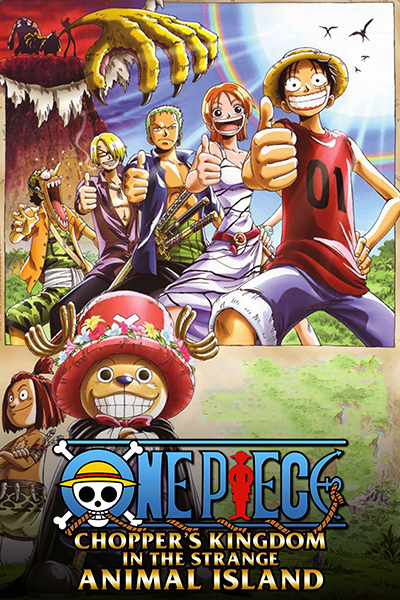 One Piece choppers island in the strange animal kingdom Poster