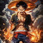 One Piece Luffy Fan art Poster