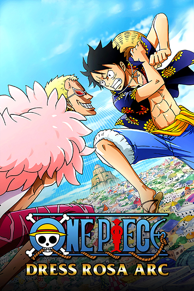 One Piece Luffy fights Doflamingo saga Poster