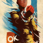 One Punch Man Saitama anime Poster