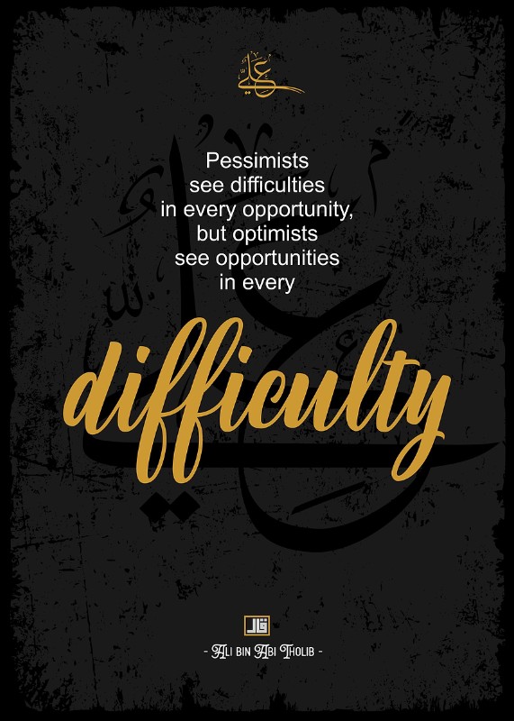 Optimists Mindset Poster
