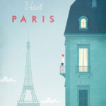 Paris France Minimalist Travel Poster