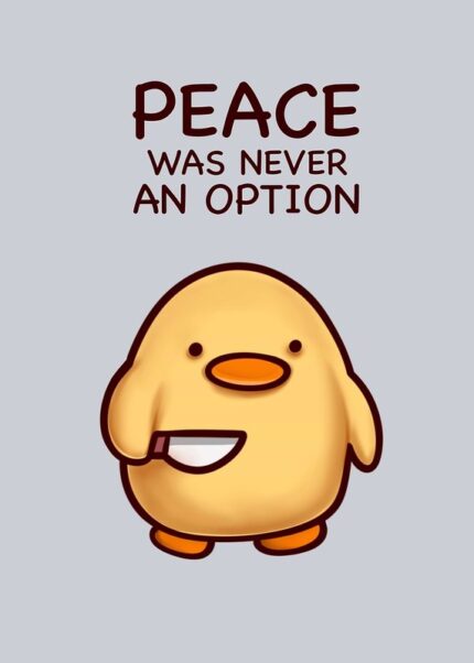Peace Duck Poster