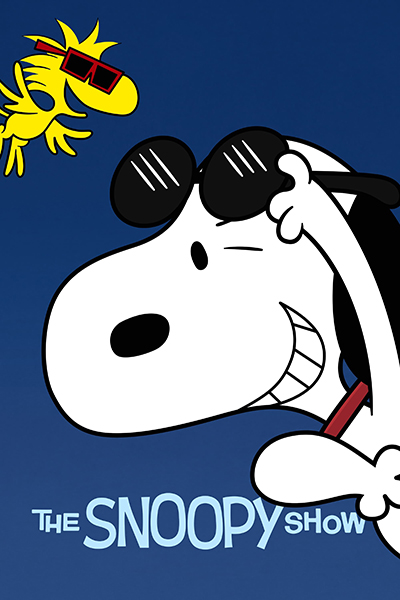 Peanuts Snoopy and Woodstock Space Cover Poster